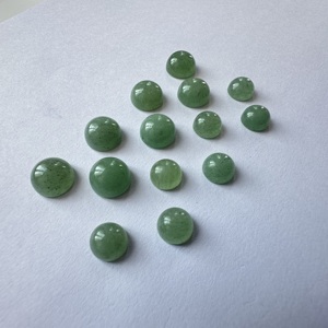 Pendentif en pierre d'aventurine verte ronde, cabochon, 6-25 mm, naturelle, 100 % authentique, qualité AAA, polie à la main. - Product Image 4