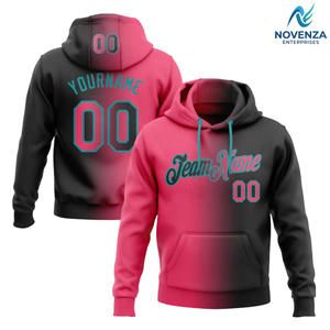 Sudadera con Capucha Moderna con Degradado, Personalizada, de Forro Polar, Poliéster/Algodón, Ecológica, Ropa de Moda Urbana para Hombre - Product Image 3
