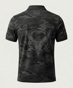 Camiseta de Camuflaje de Algodón y Poliéster para Hombre, Tendencia 2026, Venta al Por Mayor, Logotipo Frontal, Transpirable, Estilo Golf Casual, Servicio OEM - Product Image 2