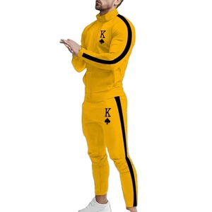 Traje de hombre Camiseta de manga corta Pantalones largos Hombres Conjunto de 2 piezas Chándal de algodón Tendencia 3D Impreso Casual Ropa de gran tamaño - Product Image 1