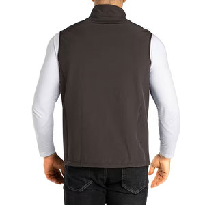 Chaleco ligero de softshell para hombre, con cremallera, forro polar, cortavientos, sin mangas, para golf, correr, senderismo, chalecos deportivos - Product Image 2