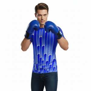 Custom <b>Men's</b> MMA Rash Guard OEM ODM Private Label Short Sleeve <b>Compression</b> <b>Shirt</b> Manufacturer Factory Supplier - Product Image 4