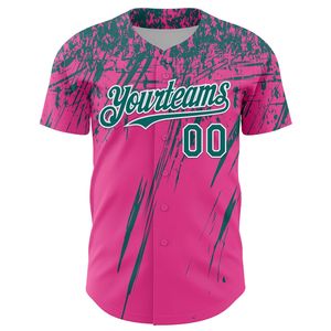 Maillot de baseball sublimé OEM, entièrement boutonné, 100 % coton biologique, manches courtes, antibactérien, logo frontal, toutes saisons, tenue d'équipe - Product Image 4