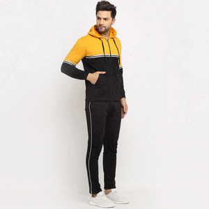 Survêtement en molleton technique en coton avec logo personnalisé OEM, streetwear décontracté pour hommes, ensemble deux pièces, survêtements pour hommes - Product Image 6