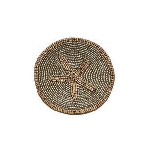 Luxury Waterproof Glass <b>Bead</b> <b>Coasters</b> for Kitchen Artisan Craft Decorative Mats & Pads - Product Image 1