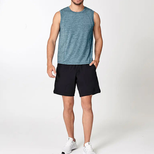 <b>Men</b> Knitted Mesh Tank Top Quick Dry Breathable Gym Vest Basketball Running Sports <b>Singlet</b> Custom Logo Athletic Shirt High Street - Product Image 2
