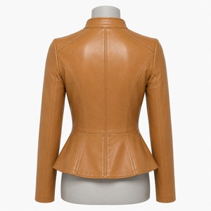 Chaqueta de Cuero para Mujer, Estilo Urbano, Transpirable, Cómoda para Invierno, Diseño Elegante, Costuras de Calidad, Moda Moderna, Casual para el Día a Día - Product Image 4