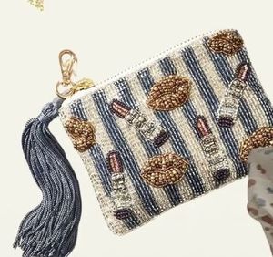 Monedero Elegante Hecho a Mano con Bordado y Cuentas, Ecológico, Ligero, con Cierre, Mini Bolsa Decorativa para Efectivo, Colección de Regalos - Product Image 4