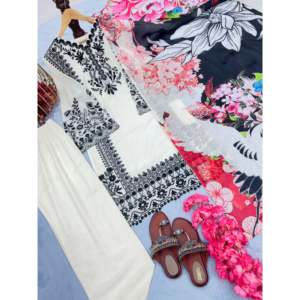 Designer Women's Party Wear <b>Top</b> & Plazzo with Fancy Dupatta Elegant Set - Product Image 4