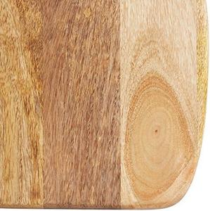 Planche à découper carrée en bois, très vendue, avec corde de suspension, épaisse, durable, compatible couteaux, finition lisse pour couper, servir et décorer - Product Image 4