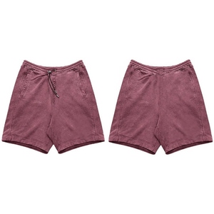 Shorts décontractés pour hommes 2026 en mélange polyester-coton, écologiques, teinture unie, séchage rapide, respirants et imperméables - Product Image 1