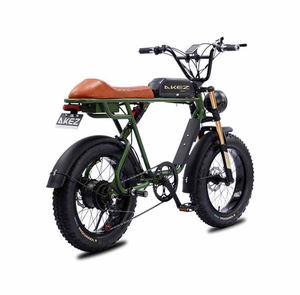 MEJOR OFERTA 2026 para Motocicleta Todoterreno NUEVA con Neumáticos Anchos de 26 Pulgadas, Cuadro Negro y Rojo con Asiento Naranja y Luz Delantera de 200-350W - Product Image 2