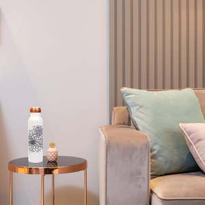 Bouteille d'eau en cuivre pur de haute qualité avec verre, différents styles, emballage haut de gamme, meilleur grossiste d'Inde - Product Image 3