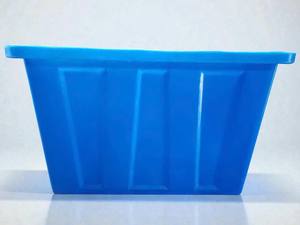 ถังพลาสติกทรงสี่เหลี่ยมคุณภาพสูง/ ภาชนะ PP อุตสาหกรรม ขนาด 43x65-49x82-70 ซม. ทนทาน ขนาดใหญ่ สามารถวางซ้อนกันได้ - Product Image 5