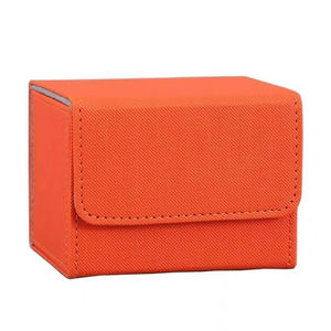 Boîte de rangement portable carrée pour cartes de jeu en cuir PU, disponible en rose, turquoise, gris et bleu - Product Image 5