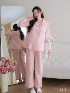 Conjunto de Ropa Casual de Tela de Seda Tussar, Transpirable y Resistente a la Decoloración, con Logotipo Personalizado para Maternidad, Tejido B519 - Product Image 2