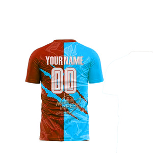 Camiseta de Fútbol Messi de Alta Calidad, Ligera, de Manga Corta, Secado Rápido, Transpirable, Antibacteriana, Anti-UV, Personalizable con Nombre y Logotipo OEM - Product Image 4