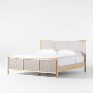 Natural Wooden <b>Platform</b> <b>Bed</b> with Minimalist Style for Contemporary Bedroom Furniture and Apartment Use - Product Image 3