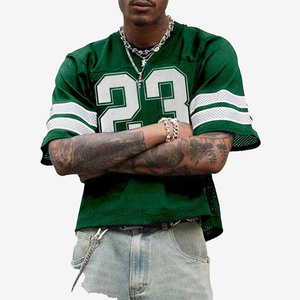 Camiseta de malla extragrande para sublimación, de secado rápido, estilo urbano con gráfico numérico, OEM al por mayor - Product Image 1