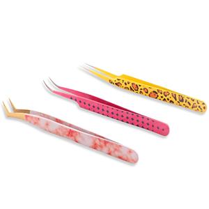 Pince à épiler polyvalente fabriquée à la main, pointe parfaitement alignée pour une épilation précise, vous permettant de supprimer sans effort les faux cils - Product Image 4