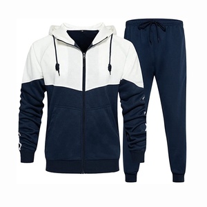 Chándal ajustado de talla grande personalizado para hombre, de secado rápido, transpirable, deportes de invierno, ropa para correr, conjunto ecológico de dos piezas para adultos - Product Image 1