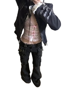 Mujer Moda Cargo Jeans Denim Slim Cargo Pantalones Hip-pop 2025-26 Estética - Product Image 4