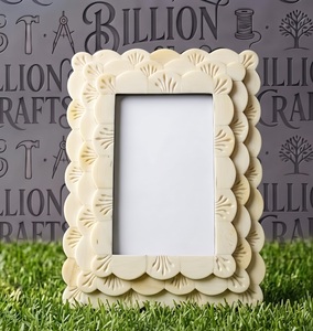 100% Natural Bone <b>Photo</b> <b>Frame</b> Handmade Rectangular Foldable Tabletop Elegant <b>Ornate</b> Design Picture Display for Home Office Gift - Product Image 5