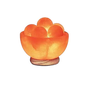 Cozy Rustic Home Decoration with Natural <b>Crystal</b> Glow Fire Bowl Himalayan <b>Salt</b> <b>Lamp</b> for Bedroom Nightstand Living Room Office - Product Image 3
