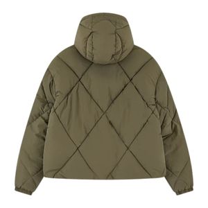 Veste matelassée en diamant pour homme, manteau chaud et isolé avec capuche, vêtements d'extérieur d'hiver pour homme, veste élégante à fermeture éclair - Product Image 2