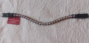 Banda de cuero para cejas con cristales de buena calidad | Mayorista de bandas para cejas de accesorios para caballos de buena calidad - Product Image 2