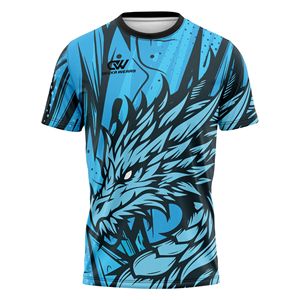 Conjunto de Boxeo, MMA y Muay Thai con Logotipo y Diseño Sublimados Personalizados OEM, Ropa de Entrenamiento Elástica de Secado Rápido de Fibra de Poliéster/Spandex, Manga Corta - Product Image 2