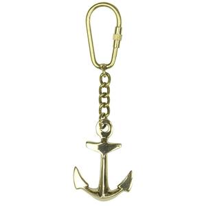 Llavero de Ancla de Barco de Latón 2026 Más Vendido con Acabado Dorado Estilo Antiguo, Llavero de Latón en Venta por Exportadores - Product Image 1