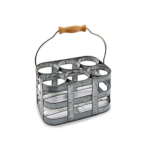 Porte-bouteille de vin rustique de qualité supérieure avec poignée en bois pour une présentation élégante - Product Image 5