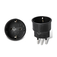 Adaptateur de voyage Allemagne-Suisse en matériau écologique, convertisseur de prise Schuko portable de type J