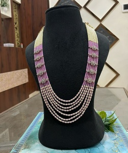 ชุดสร้อยคอพร้อมต่างหูมุกแท้ประดับมอสซาไนต์ชุบเงินทองเหลืองคุณภาพพรีเมียม ดีไซน์คลาสสิก เหมาะสำหรับเป็นของขวัญงานแต่งงานหรืองานหมั้น - Product Image 2