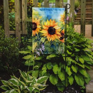 Multicolor Sunflowers Watercolor <b>Garden</b> <b>Flag</b> Decorative Mailbox <b>Flag</b> and Patio Artwork for Yard Flower Beds <b>Garden</b> Size Banner - Product Image 2