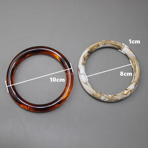 Luxury Vintage Women's Wristband Handcrafted Acrylic Resin Bag Handle Circlet Fashionable Handbags Replacement Parts <b>Accessories</b> - Product Image 3