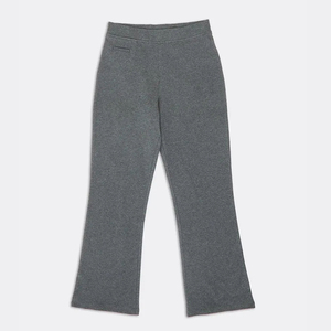 Pantalon d'uniforme scolaire pour filles, fabrication OEM, tissu respirant, coton et polyester, tricoté, coupe évasée - Product Image 1