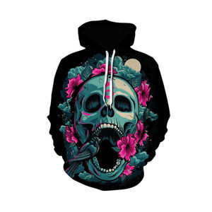 Sudadera con Capucha de Otoño con Estampado Digital Hip Hop para Hombre, Corte Holgado con Diseño Gráfico Único de Ojos y Cuerpo Humano - Product Image 1