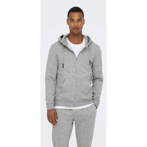 Sudadera con capucha corta y cremallera, estilo boxy, unisex, streetwear, oversize, personalizada con logo impreso, de invierno, teñida lisa, 100% algodón para hombre - Product Image 3