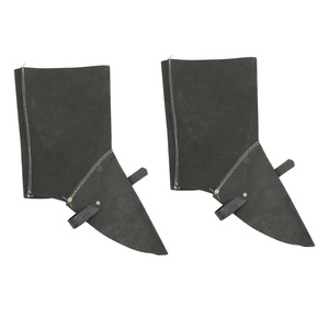 Guêtres de soudeur en cuir de vachette pleine fleur, conception personnalisée, robustes, résistantes à l'abrasion, pour la construction et la lutte contre les incendies, vente en gros - Product Image 1