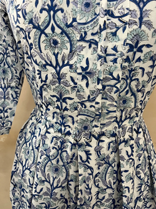 Vestido indio de algodón 100% estampado a mano, túnicas largas con apliques bordados, estilo casual, vestido indio de algodón para mujer - Product Image 5