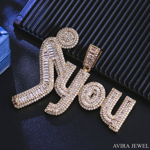 Colgante de Moissanita de Dos Tonos Chapado en Oro, Sin Níquel, Sin Plomo, Pieza Destacada para Amantes de la Moda, Estilo Hip Hop, Plata 925 Sólida - Product Image 4