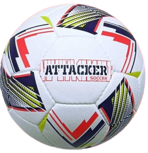 Ballon de football Solazo pour l'entraînement, durable, design blanc, rouge et noir, emballage standard - Product Image 2