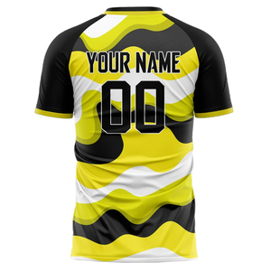 Camiseta de Fútbol Personalizada OEM, Transpirable, Antibacteriana, de Secado Rápido, Cuello Redondo, Manga Corta, Uniforme de Equipo Masculino, Impresión por Sublimación - Product Image 3