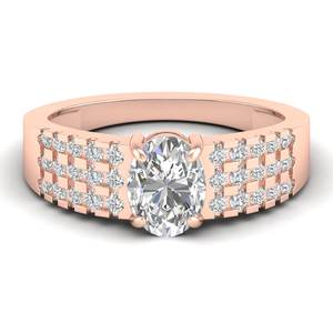 REYES High Quality 14K 18K White Gold 925 Sterling Silver Oval Cut Moissanite Wedding Gift Ring For Women Fine Jewelry - Product Image 5