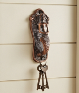 Vintage Metal Mermaid Shaped Wall <b>Hook</b> Holder Rust Resistant Design For Home Decor And Storage Organization Stylish Home Accent - Product Image 1
