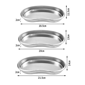 Stainless Steel Kidney Shaped Sterilized Tray Jar <b>Pot</b> Container Bottle Tweezers <b>Medical</b> Dental Surgical Cosmetic Tattoo - Product Image 5