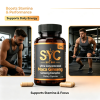 Capsules de Maca et de Ginseng Coréen Haute Puissance OEM pour la Vitalité, l'Endurance et l'Amélioration de la Densité Osseuse - Fourniture en Gros Marque Blanche