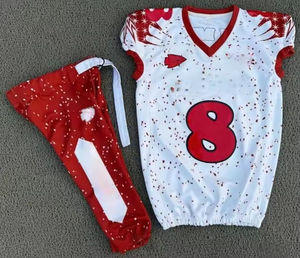 ชุดยูนิฟอร์มอเมริกันฟุตบอลผู้ชายไซส์พลัสแบบสั่งทำพิเศษ ระบายอากาศได้ดี ขนาดตามสั่ง สวมใส่สบาย คุณภาพสูง ราคาสมเหตุสมผล - Product Image 1